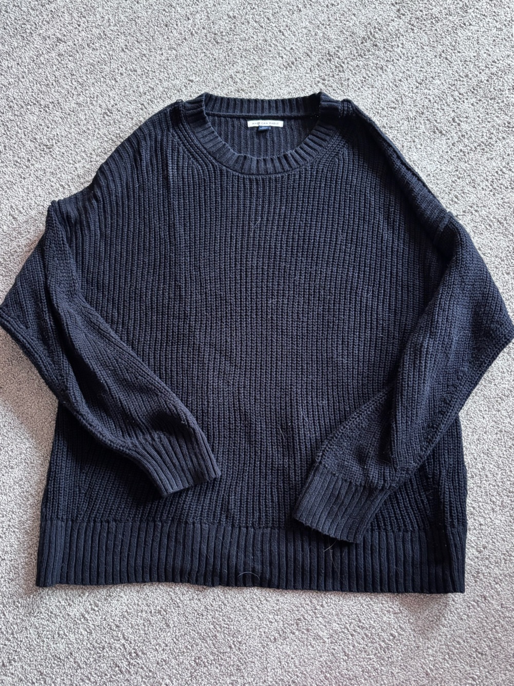 American Eagle Black Knit Sweater